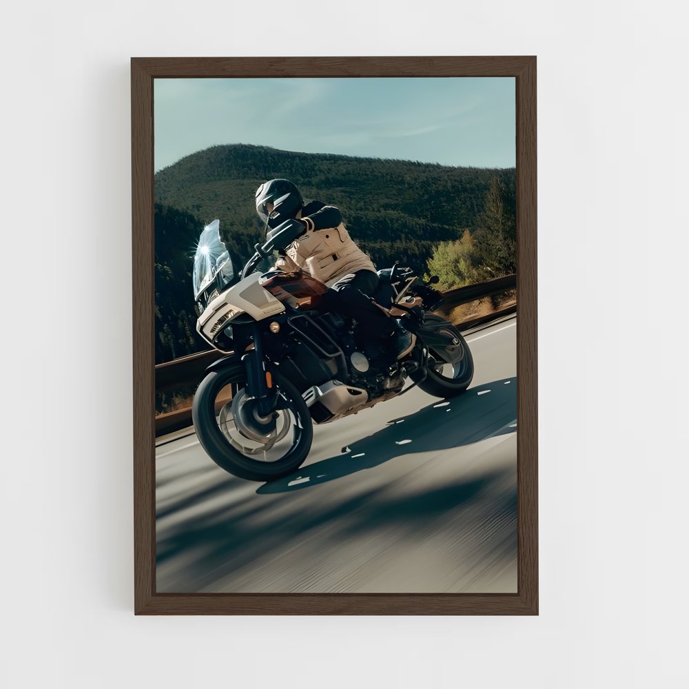 Poster Aventure à Moto – affiche Harley-Davidson (vue 5)